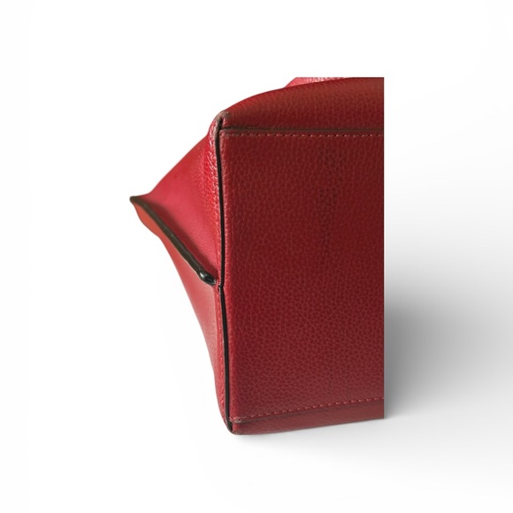 Coach Mollie Apple red double Face Leather Tote Bag - Picture 5 of 15